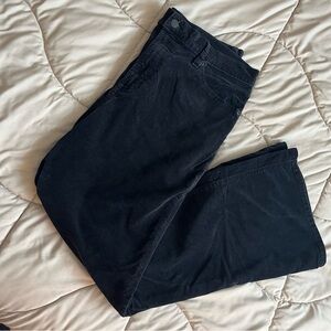 Gap High Rise ‘70s Flare Velvet Pants in Black